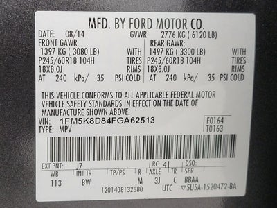 2015 Ford Explorer 4WD 4dr XLT