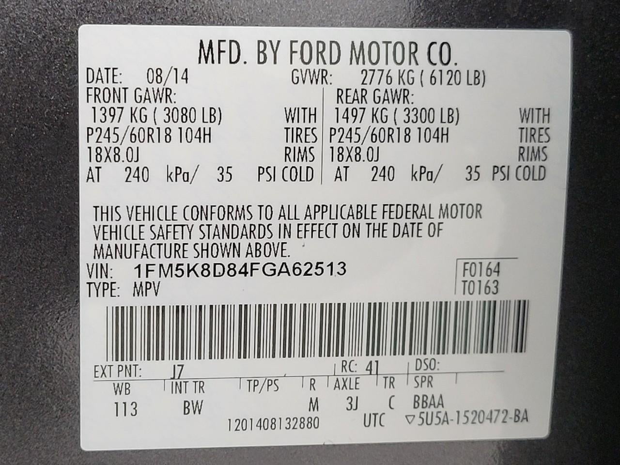 2015 Ford Explorer 4WD 4dr XLT