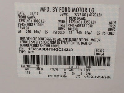 2017 Ford Explorer XLT 4WD