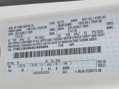 2025 Ford Escape Active AWD