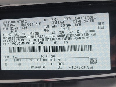 2025 Ford Escape ST-Line AWD