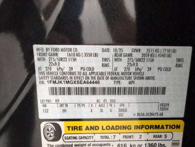 2025 Ford Expedition Max Platinum 4x4