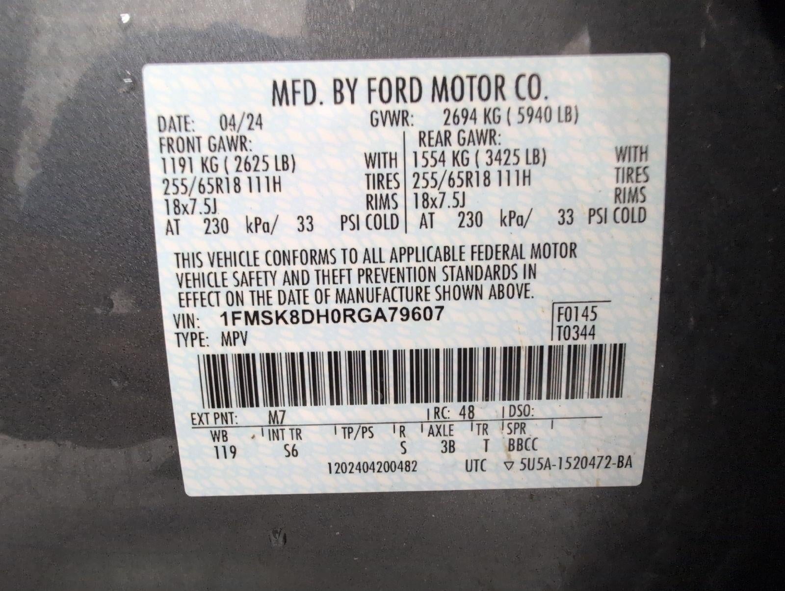 2024 Ford Explorer XLT 4WD
