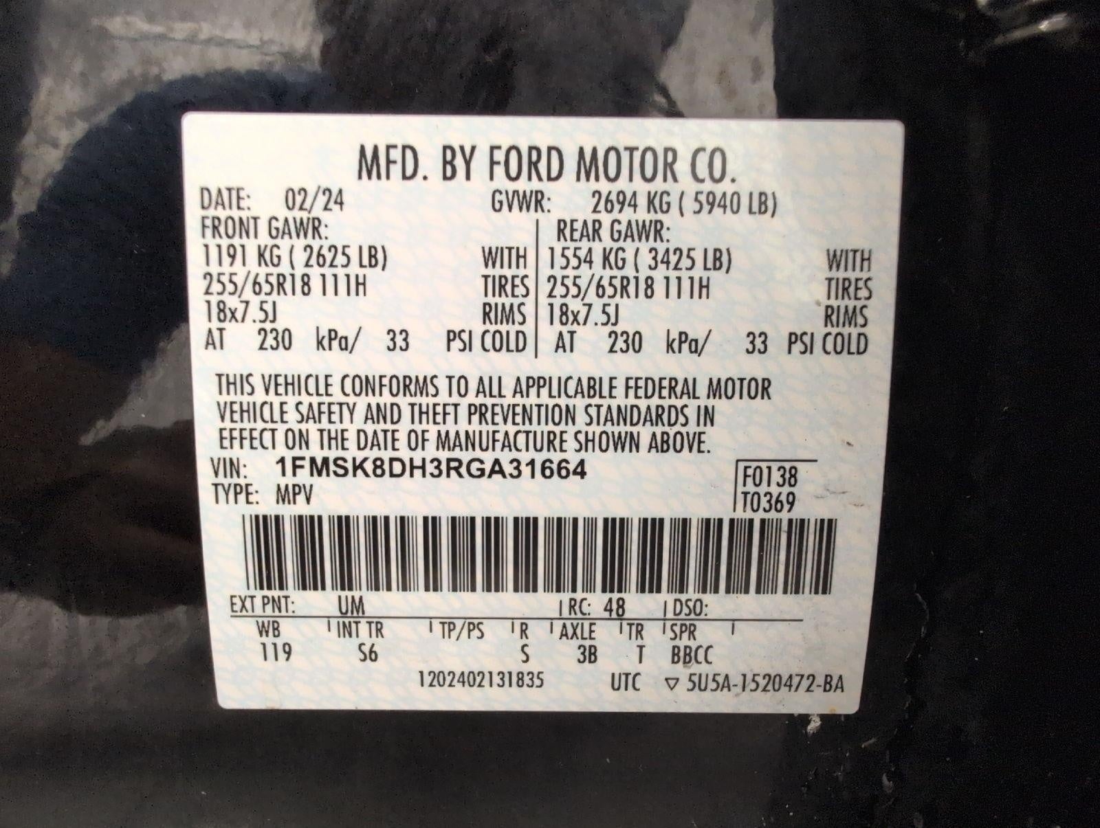 2024 Ford Explorer XLT 4WD