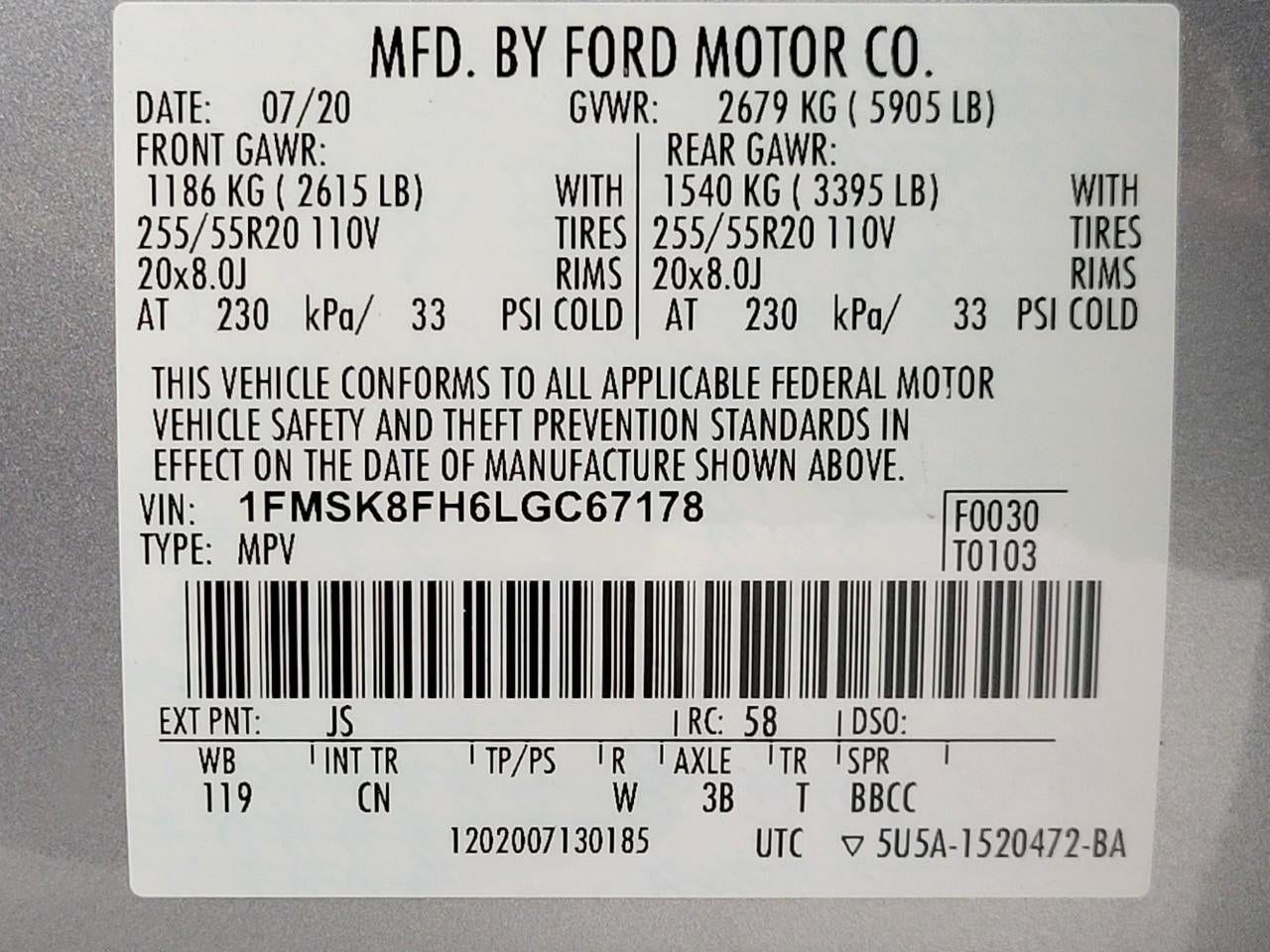 2020 Ford Explorer Limited 4WD