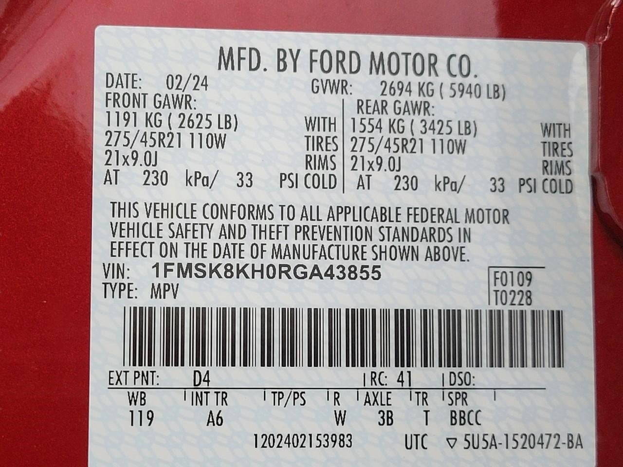 2024 Ford Explorer ST-Line 4WD