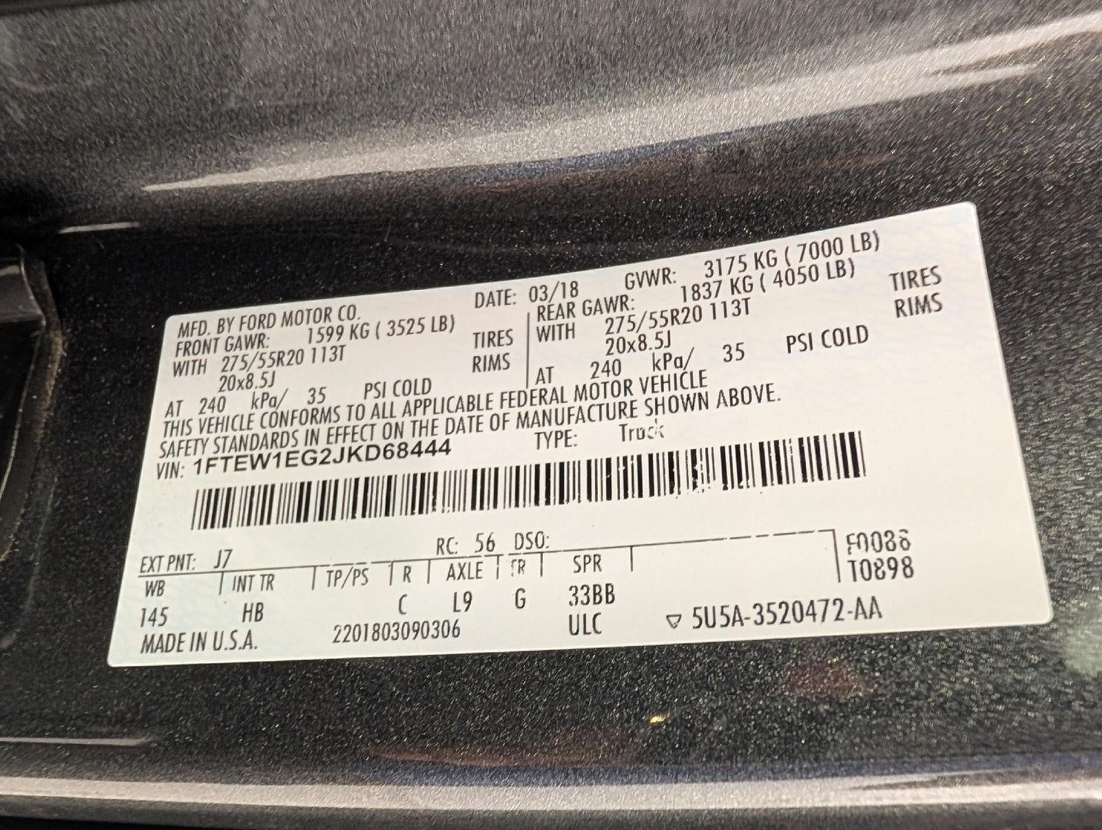 2018 Ford F-150 LARIAT