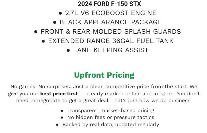 2024 Ford F-150 STX 4WD SuperCrew 5.5' Box