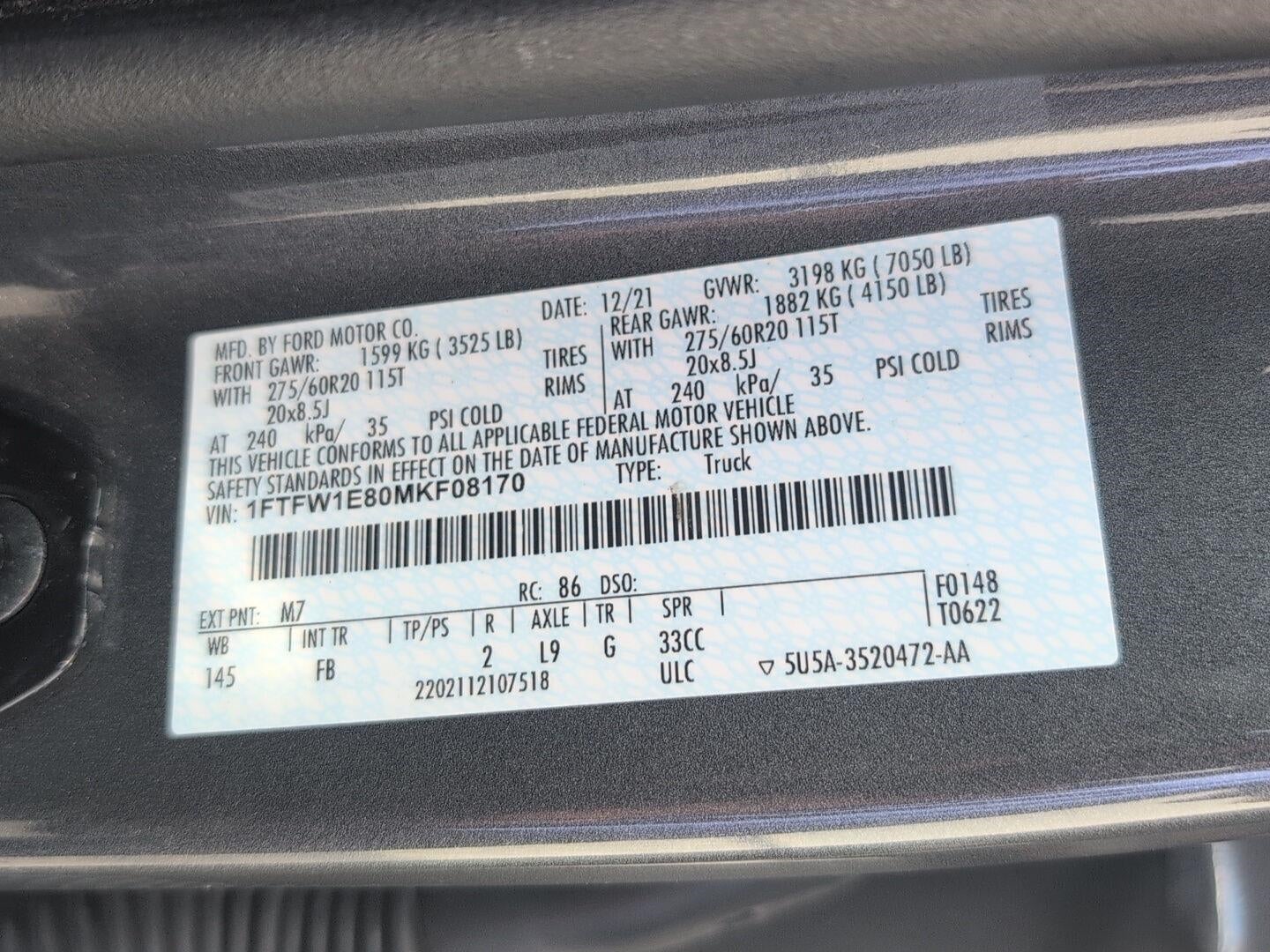 2021 Ford F-150 XLT