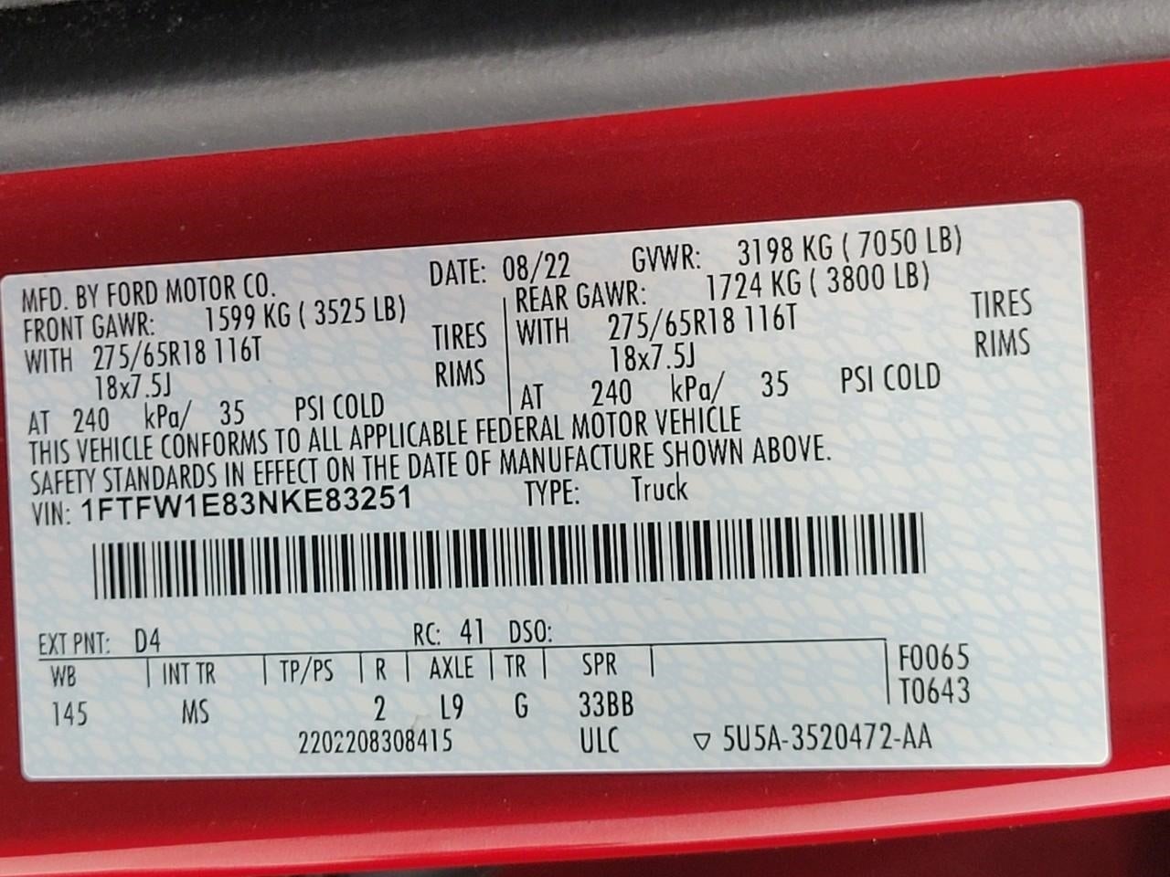 2022 Ford F-150 CREW CAB