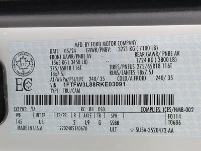 2024 Ford F-150 XLT 4WD SuperCrew 5.5' Box