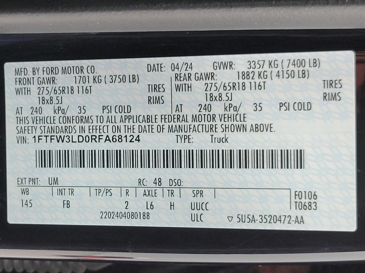 2024 Ford F-150 CREW CAB