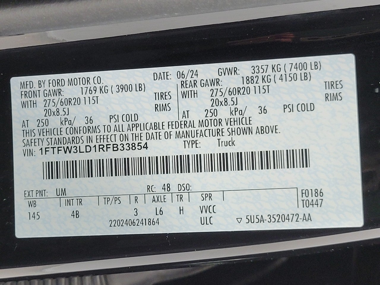 2024 Ford F-150 XLT 4WD SuperCrew 5.5' Box