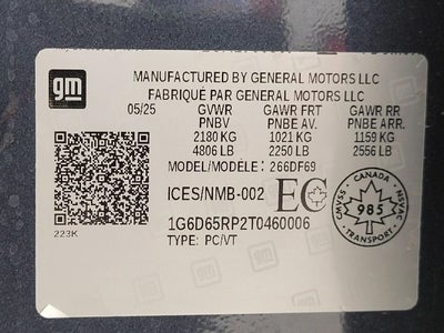 2026 Cadillac CT4-V 4dr Sdn Blackwing