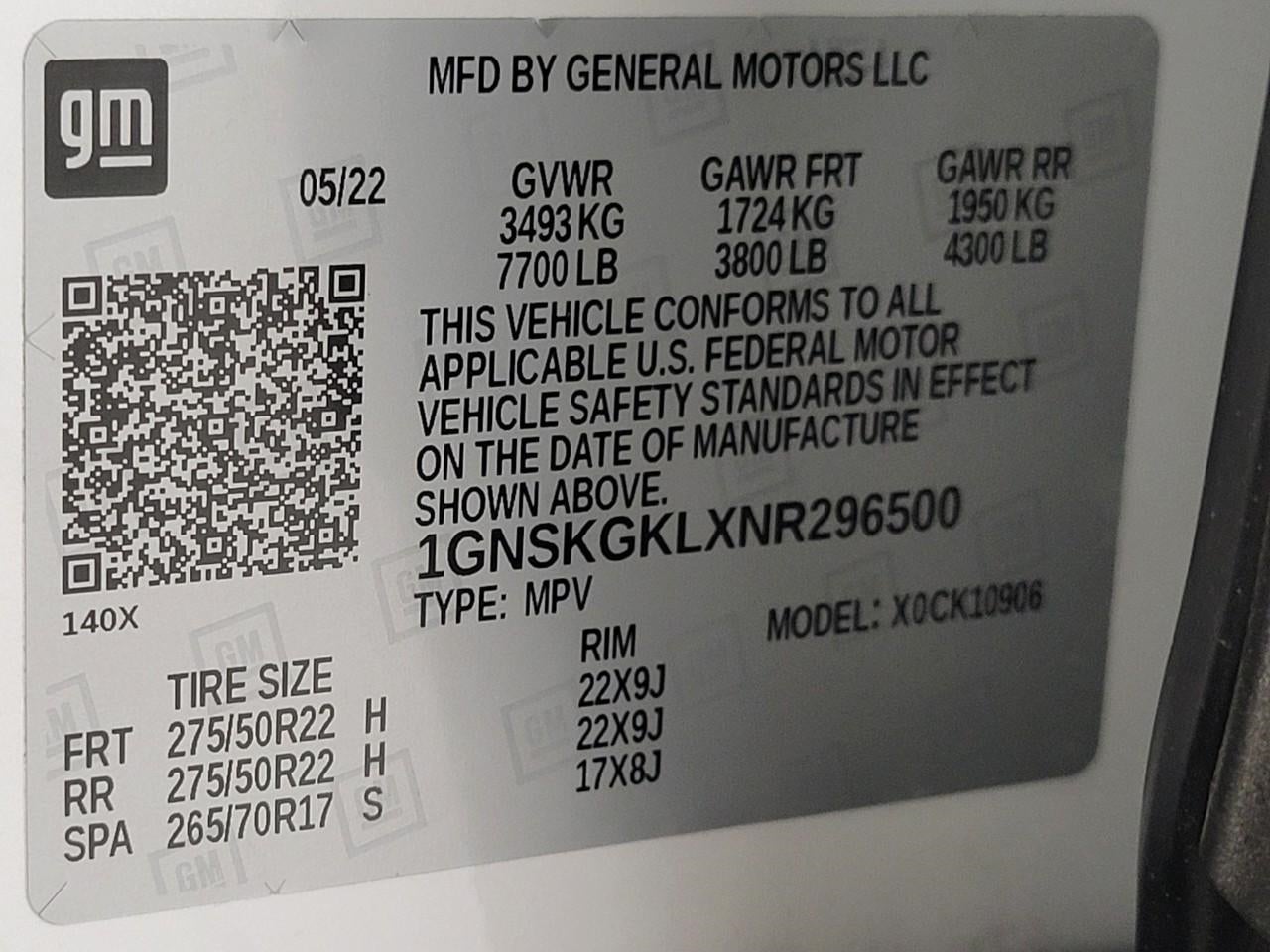 2022 Chevrolet Suburban 4WD 4dr High Country