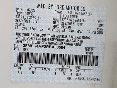 2024 Ford Edge ST AWD ** HEATED STEERING WHEEL ** PANORAMIC SUNROOF ** 21INCH WHEELS **