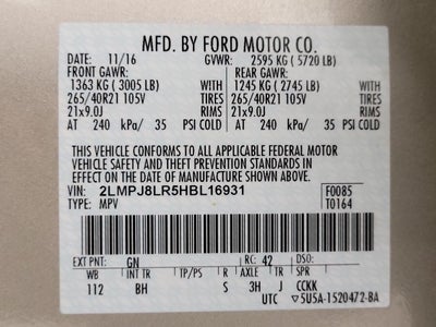 2017 Lincoln MKX Reserve AWD