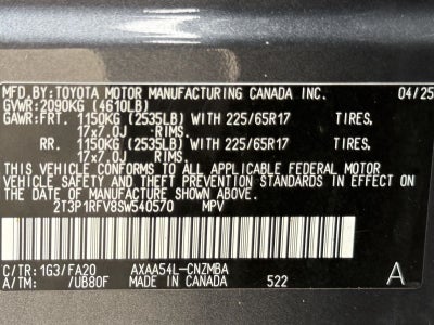 2025 Toyota RAV4 XLE AWD