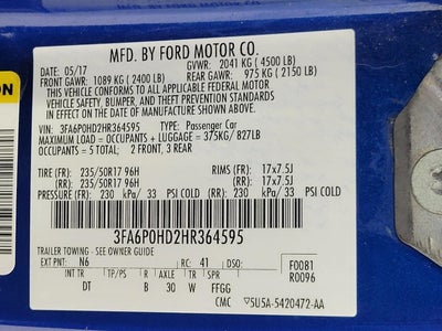 2017 Ford Fusion SE FWD