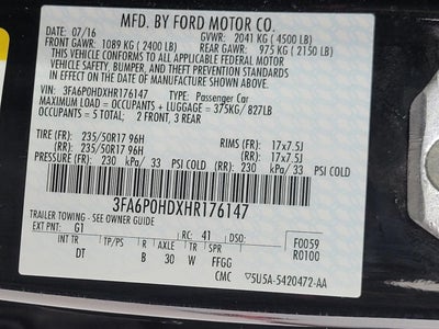 2017 Ford Fusion SE FWD