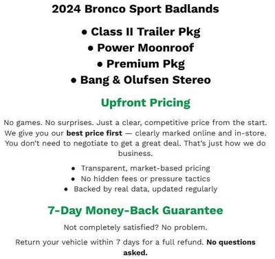 2024 Ford Bronco Sport Badlands 4x4