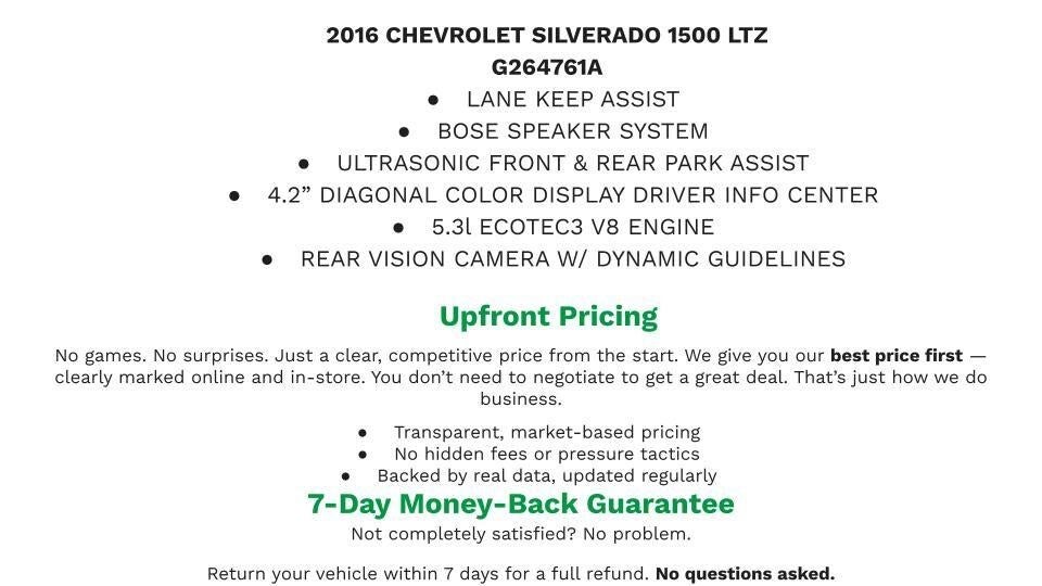 2016 Chevrolet SILVERADO 1500 LTZ