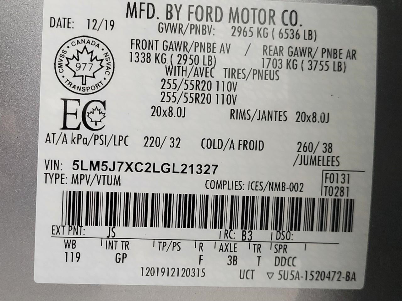 2020 Lincoln Aviator Reserve AWD