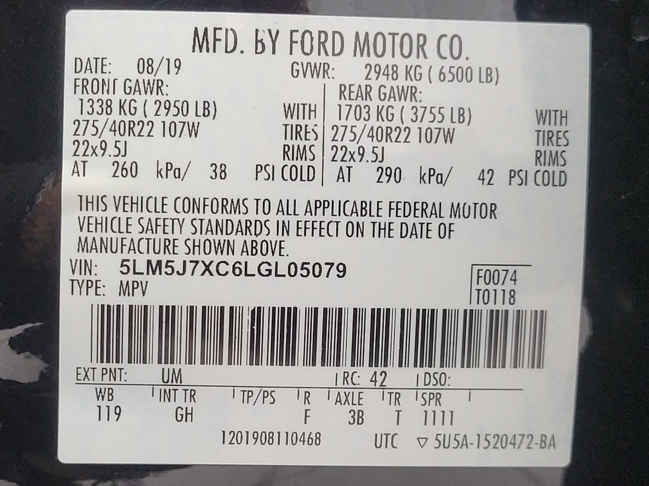 2020 Lincoln Aviator Reserve AWD