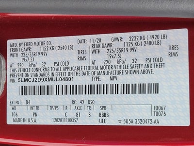 2021 Lincoln Corsair Reserve AWD