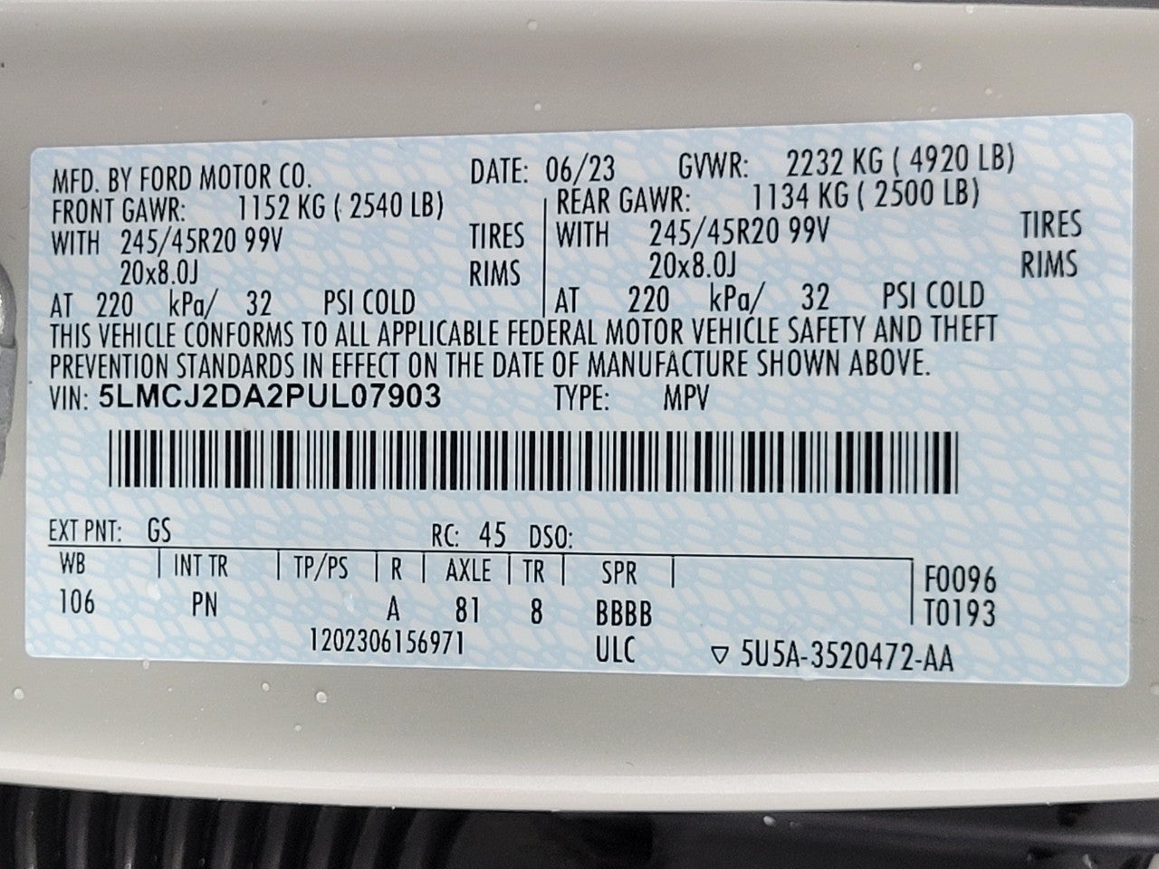 2023 Lincoln Corsair Reserve AWD