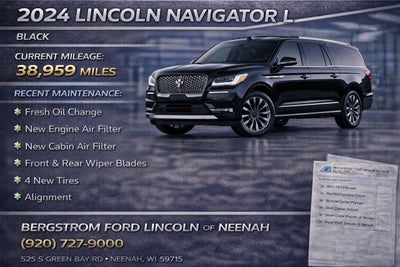 2024 Lincoln Navigator L RESERVE 4X4 ** LUXERY PACKAGE ** MONOCHROMATIC PACKAGE ** PANROAMIC SUNROOF **
