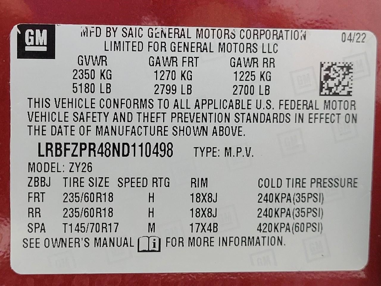 2022 Buick Envision AWD 4dr Essence
