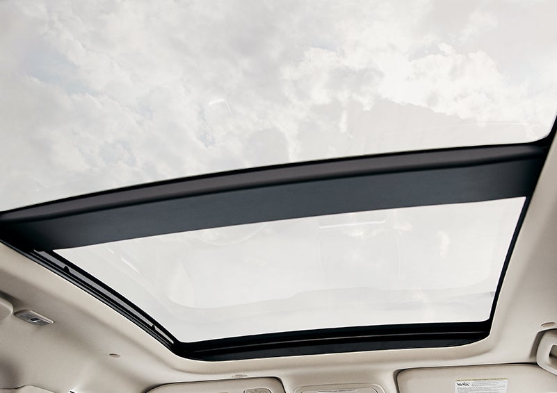 The available panoramic Vista Roof® is shown from inside a 2023 Lincoln Corsair® SUV. | Bergstrom Lincoln of Neenah in Neenah WI