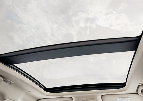 The available panoramic Vista Roof® is shown from inside a 2023 Lincoln Corsair® SUV. | Bergstrom Lincoln of Neenah in Neenah WI