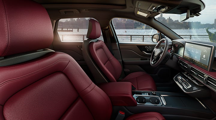 The available Perfect Position front seats in the 2024 Lincoln Corsair® SUV are shown. | Bergstrom Lincoln of Neenah in Neenah WI