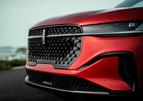 The sleek grille of a 2024 Lincoln Nautilus® SUV with the available Jet Appearance Package makes a bold statement. | Bergstrom Lincoln of Neenah in Neenah WI