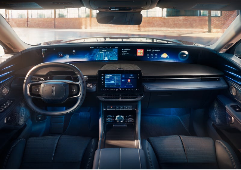 The panoramic display is shown in a 2024 Lincoln Nautilus® SUV. | Bergstrom Lincoln of Neenah in Neenah WI