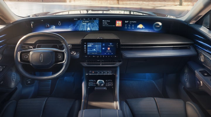 A large panoramic display is shown on the dashboard of a 2026 Lincoln Nautilus® SUV | Bergstrom Lincoln of Neenah in Neenah WI