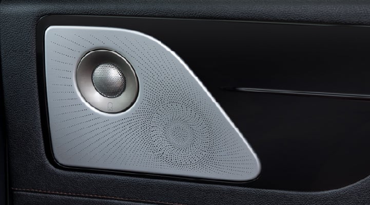 A close-up view of the available Revel® Ultima 3D Audio System. | Bergstrom Lincoln of Neenah in Neenah WI