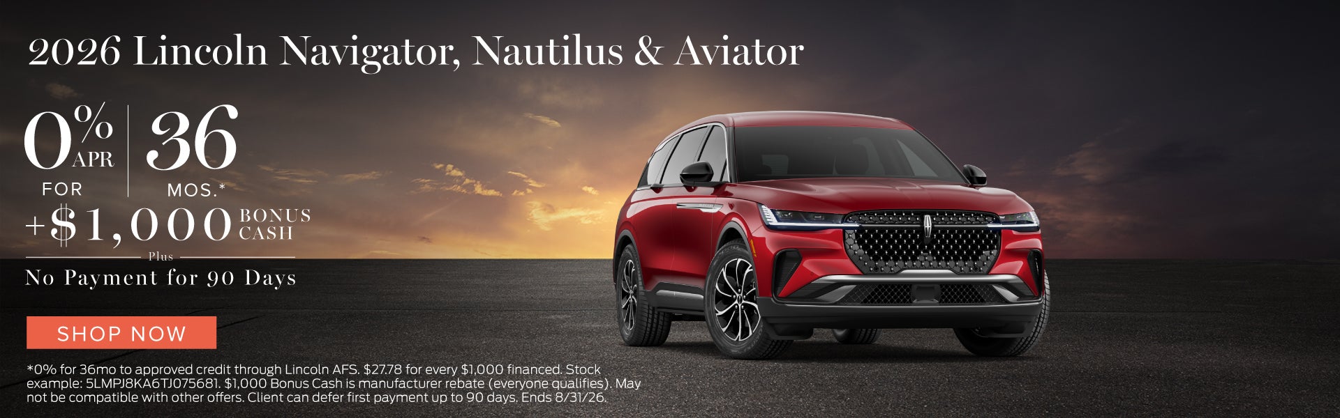 2026 Lincoln Navigator, Nautilus & Aviator